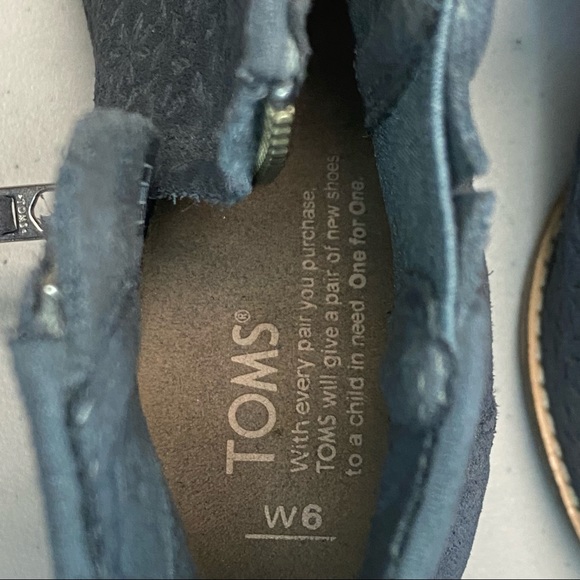 TOMS Women's Majorca Booties in Embossed Heather Grey Size US 6 - Picture 7 of 7